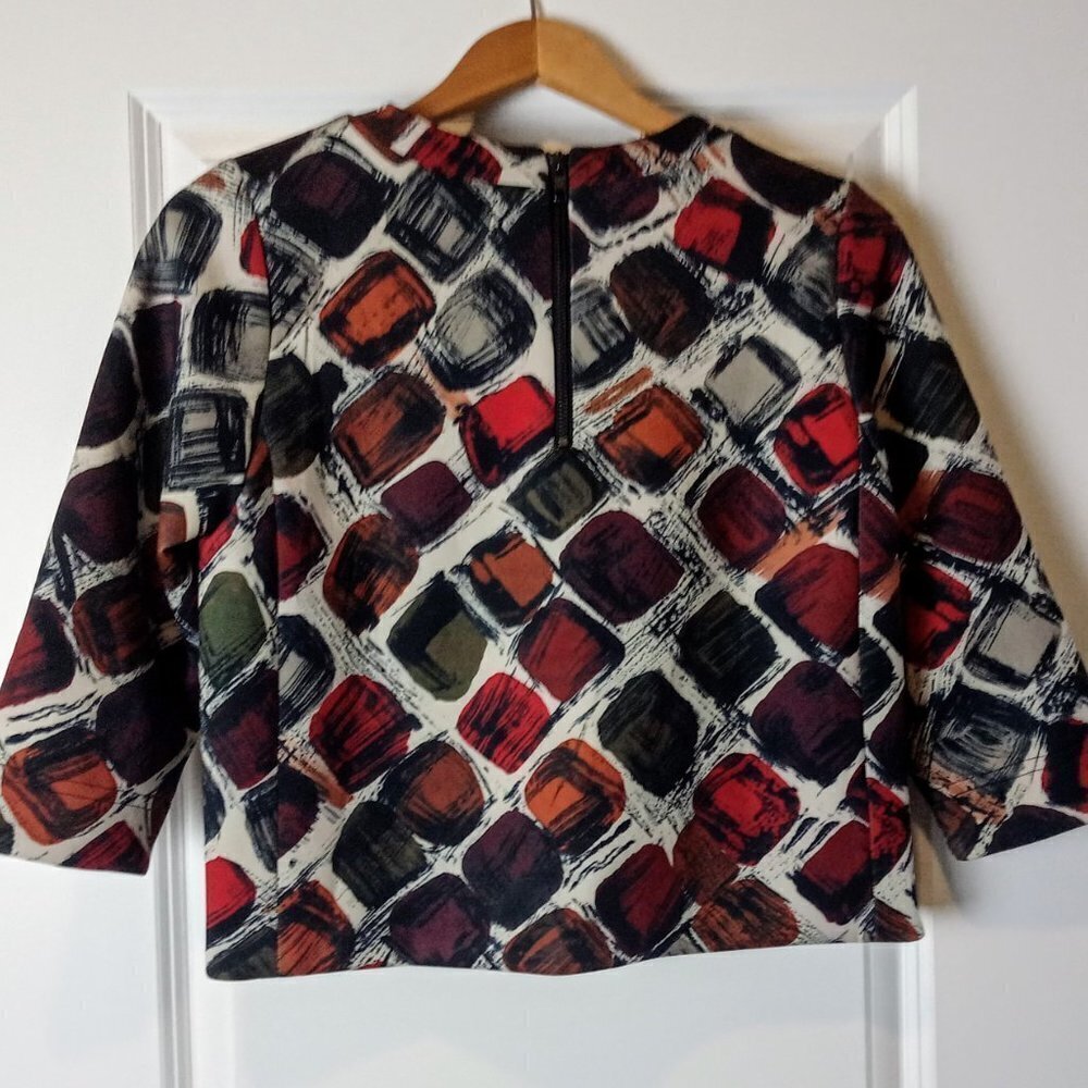 The Lines In Between Multicolor Print Crop Top - image 2